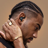 BASN Metalen 4 Drivers HiFi (2DD+2BA) In-Ear Monitor Headphones Black